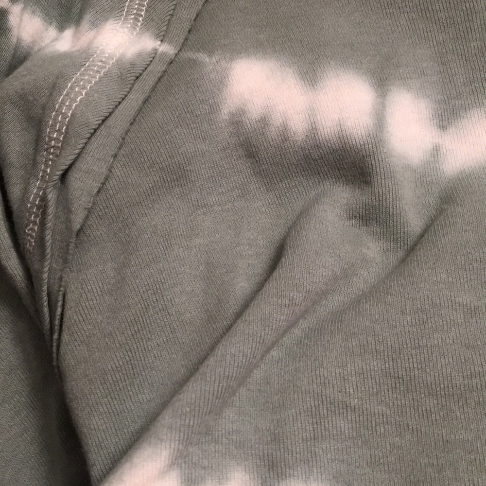 Faded Olive Tie Dye Oversized Loose Top - Picture 5 of 5